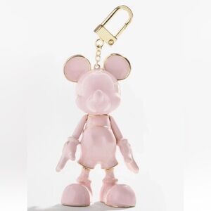 Baublebar Disney Mickey Mouse Bag Charm in Pink Enamel